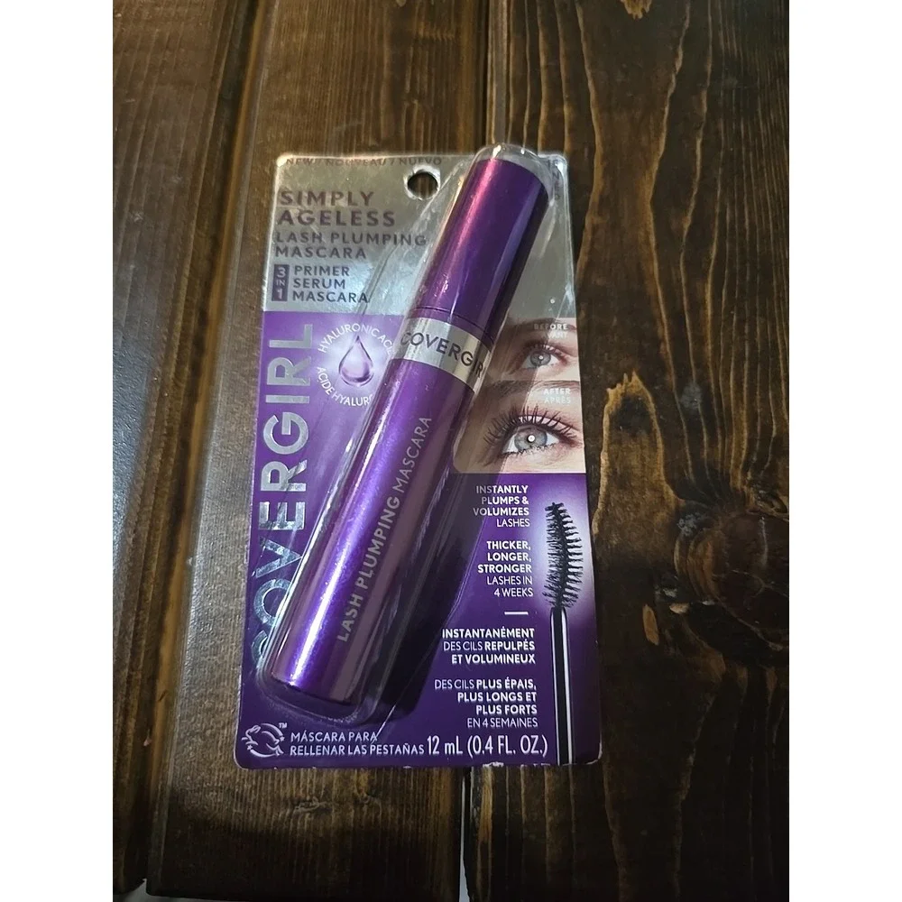 CoverGirl Simply Ageless Lash Plumping Mascara #115 Dark Brown‎ 0.4 Fl Oz
